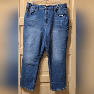Frye Medium Wash Straight Leg Denim Jeans Size: 16/34 EUC